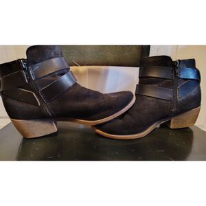 Kohls Faux Suede Hadley‎ Black Booties